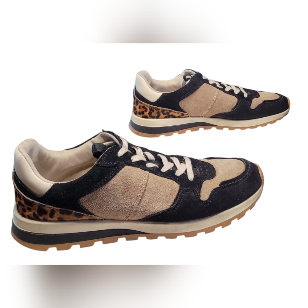 Zara Suede Leopard Runners